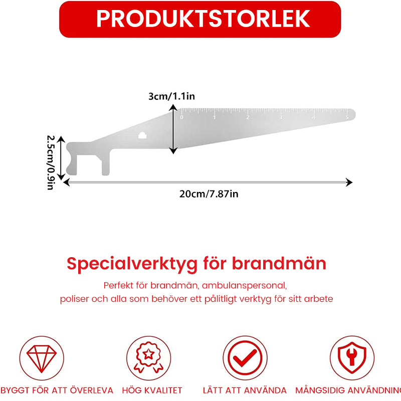 Låsplockande eldverktyg