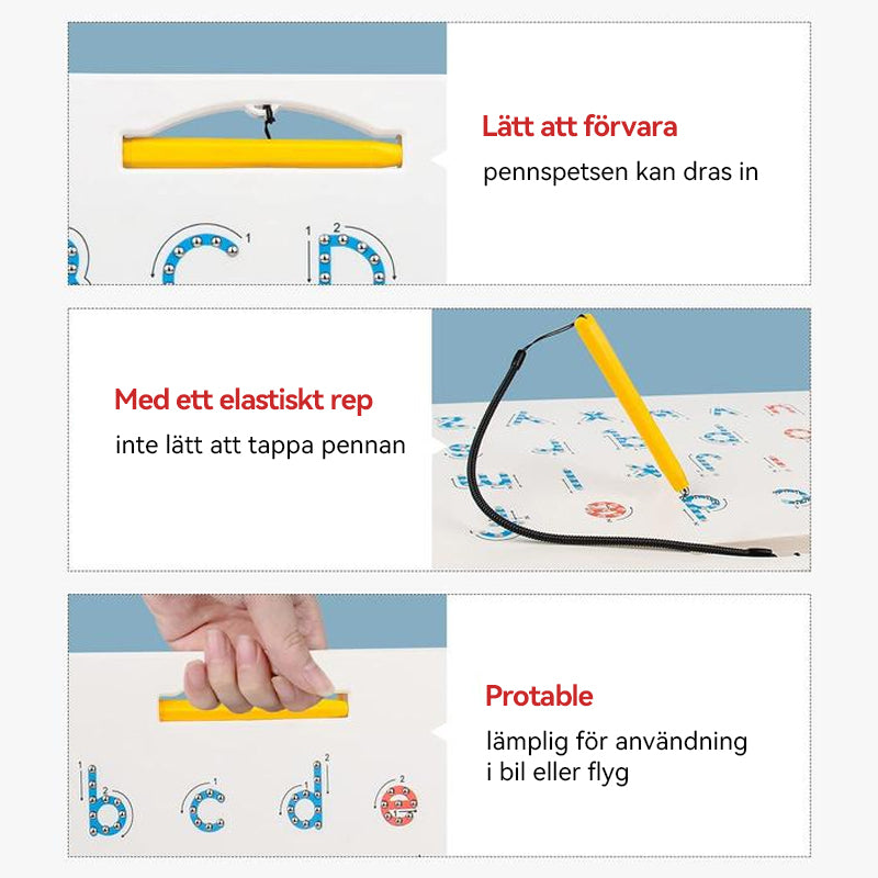 2-i-1 dubbelsidig Magnetic Alphabet Edition