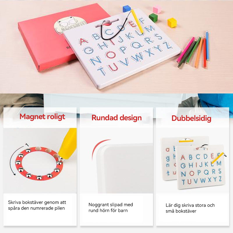 2-i-1 dubbelsidig Magnetic Alphabet Edition