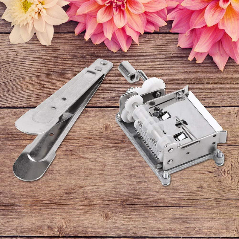 Handvevad speldosa med pappersband