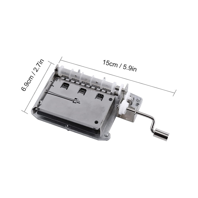 Handvevad speldosa med pappersband