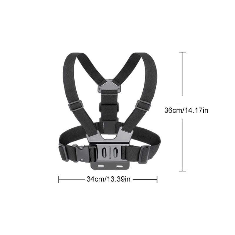 Chest strap mobile phone holder