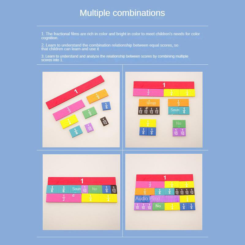 Math Teaching Fraction Strips