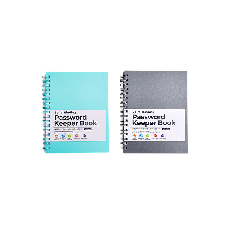 A6 spole lösenordsskyddsbok