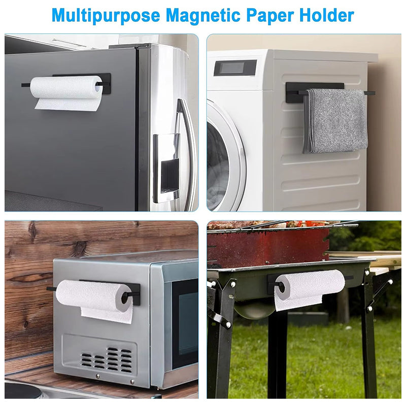 Magnetic Metal Kitchen Bathroom Paper Towel Holder