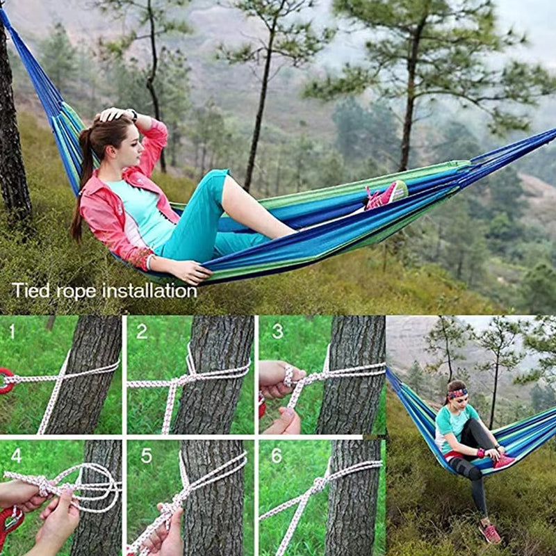 Brazilian Double Hammock with Ropes