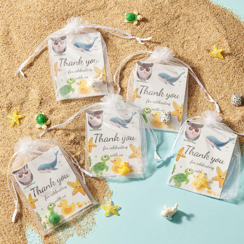 Funny Resin Animals with Thank You Cards, Appreciation Staff Pocket Gift