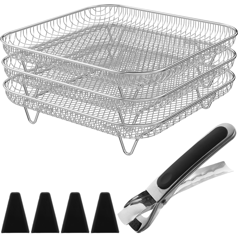 Set of 3 Stackable Baskets for Airfryer