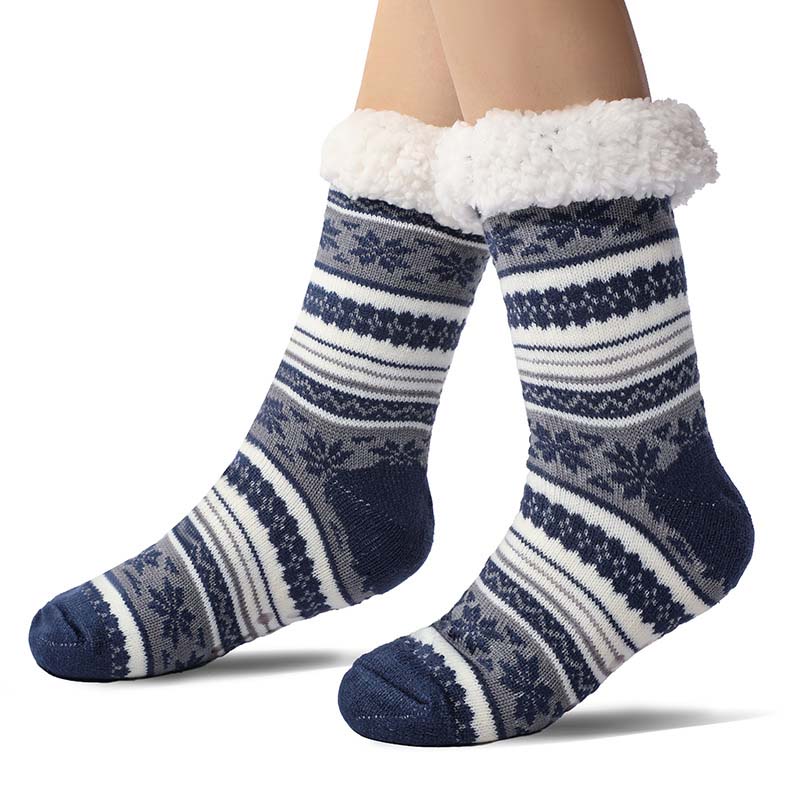 Snowflake Ultra-thick Cashmere Slipper Home Socks