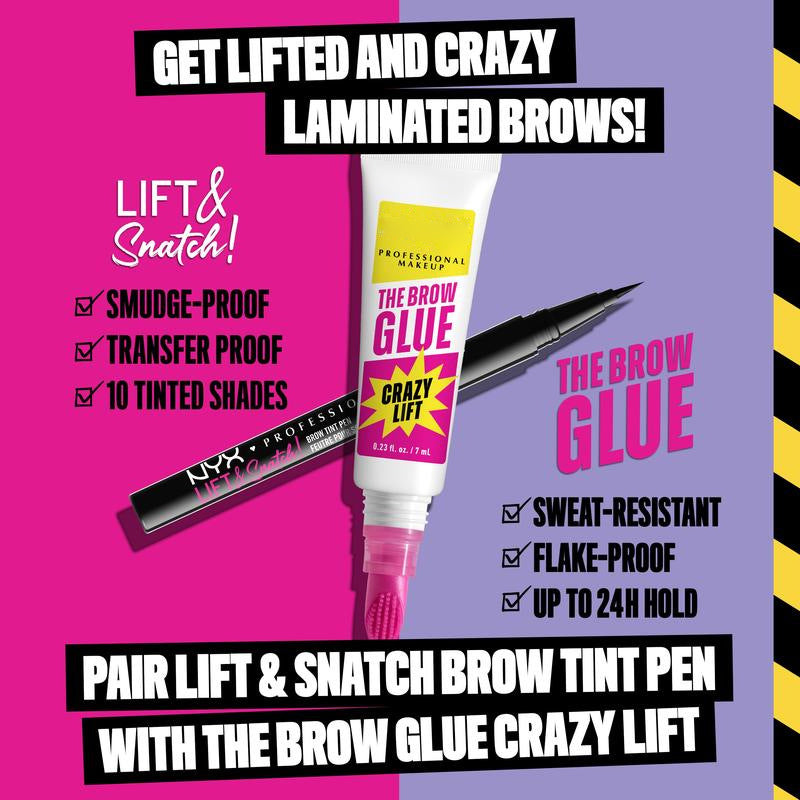 Strong Hold Brow Lamination Gel with Built-In Styling Comb