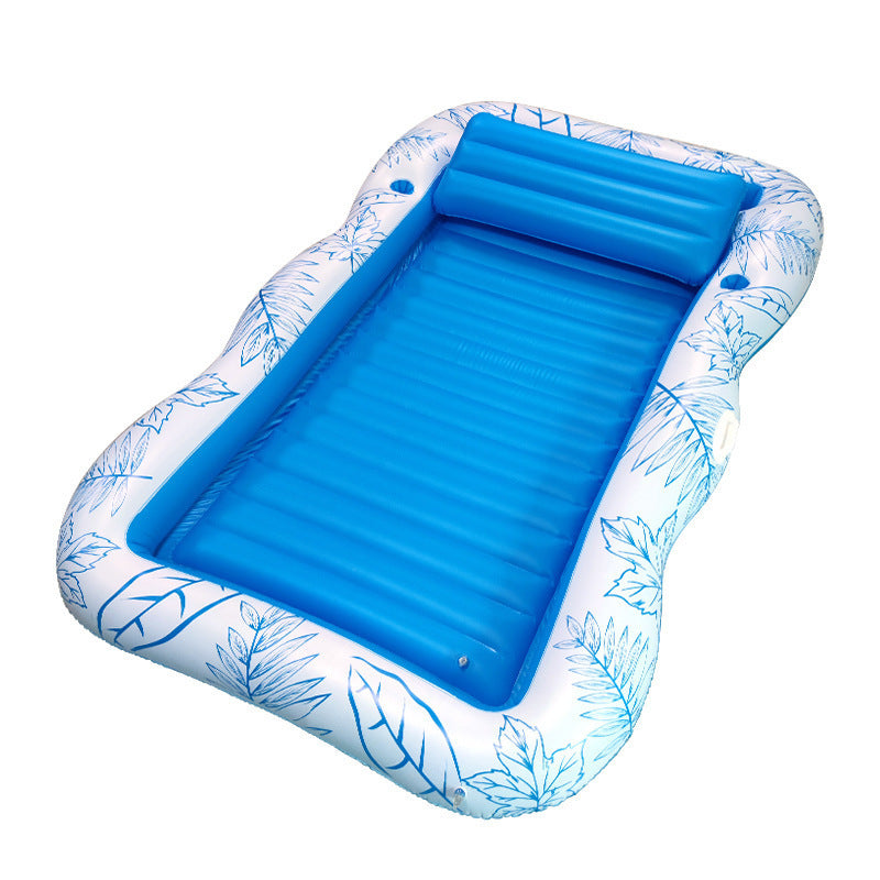 PVC Water Inflatable Maple Leaf Pattern Floating Bed