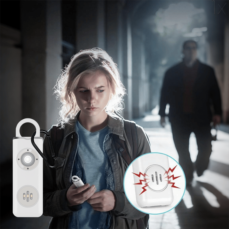 Personal Safety Alarm with LED Flashlight