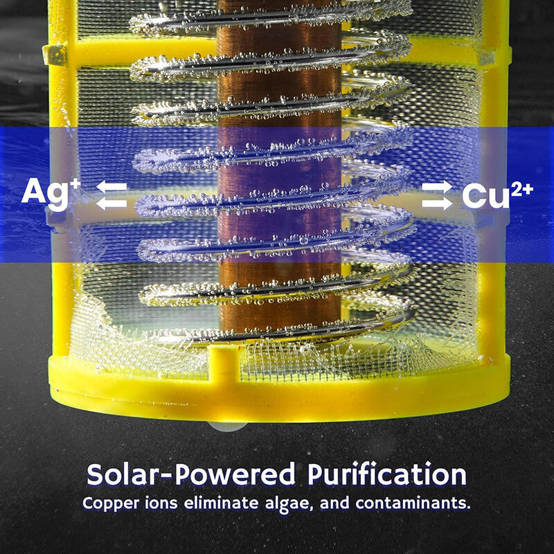 Solar-Powered Pool Ionizer Purifier