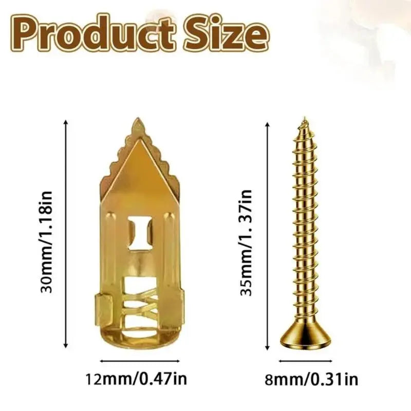 Self-Drilling Drywall Expansion Anchors with Screws
