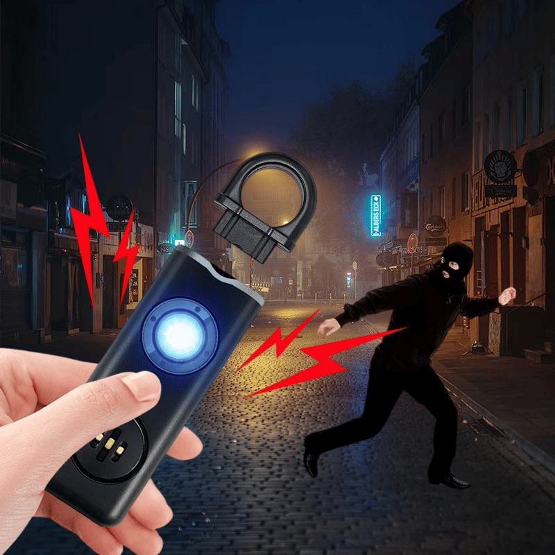 Personal Safety Alarm with LED Flashlight