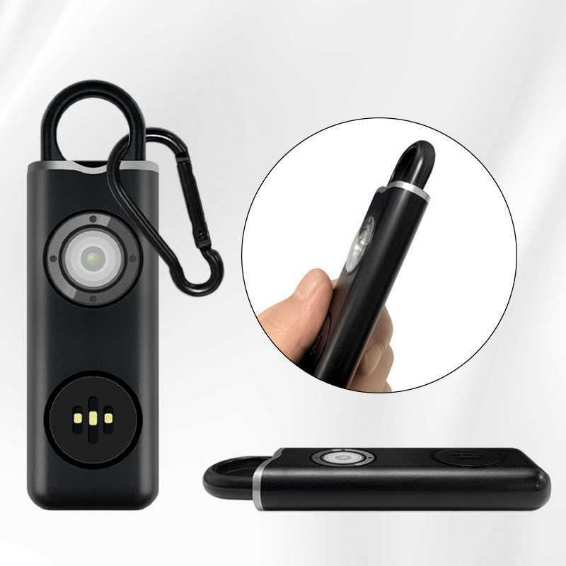 Personal Safety Alarm with LED Flashlight