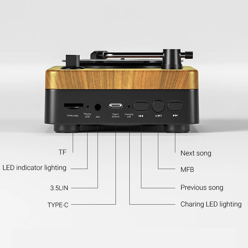 Retro Wooden Bluetooth Speaker