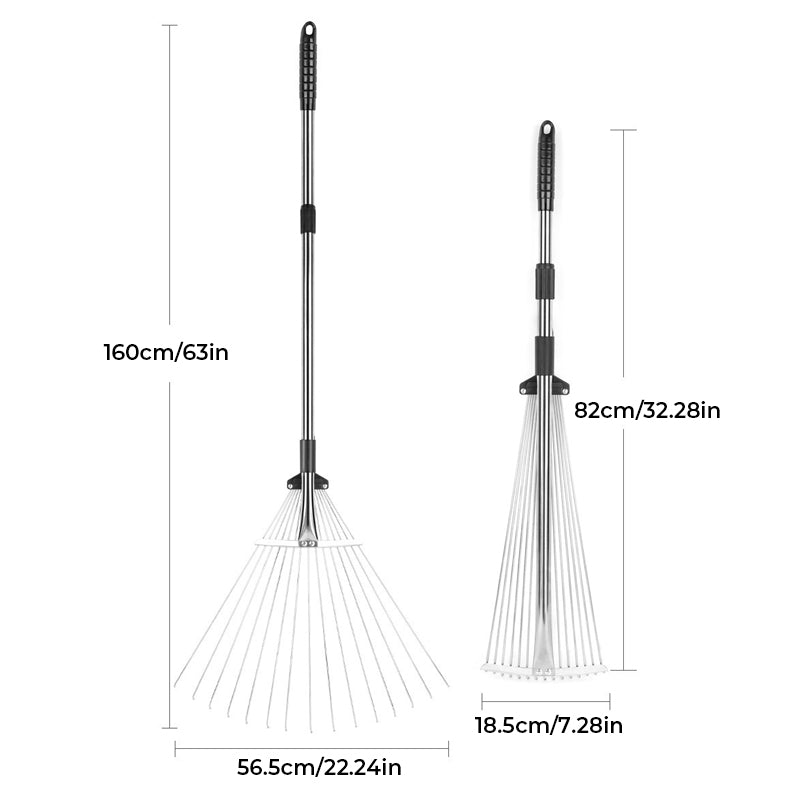Collapsible Shrub Rake Lawn Rake