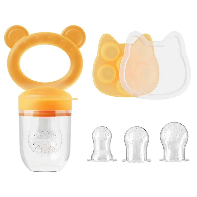 Baby Food Fruit Feeder & Breastmilk Popsicle Mold Set