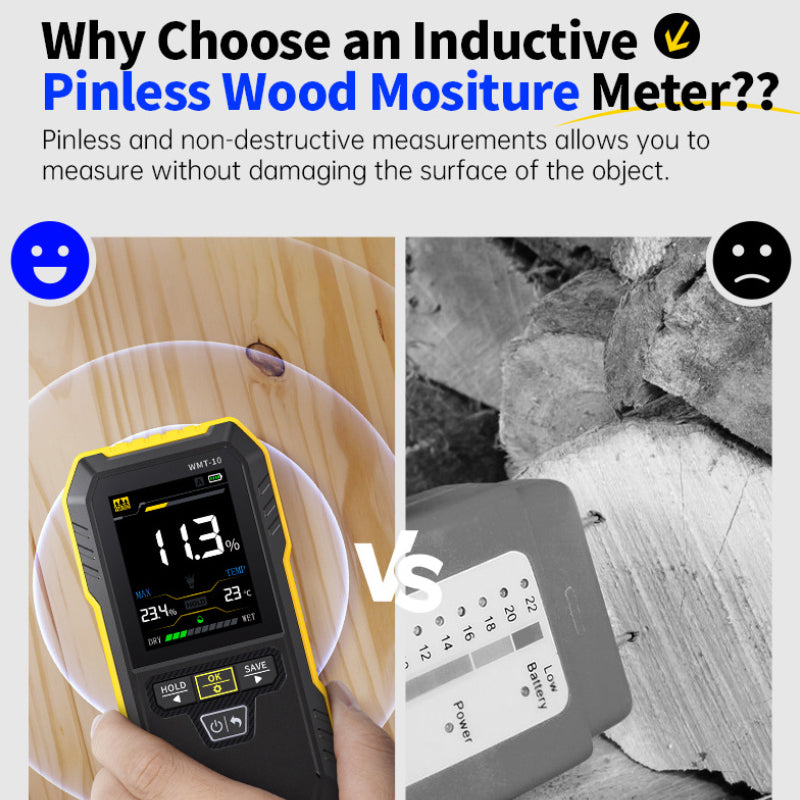 WMT-10 Inductive Wood Moisture Meter Hygrometer