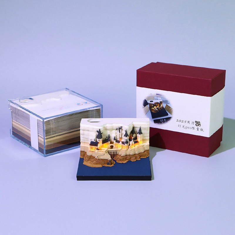 Castle 3D Memo Note Calendar