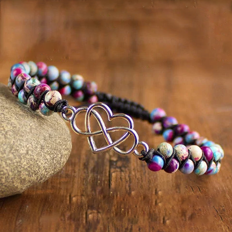 För barnbarn - För du är alltid i mina pärlor Armband