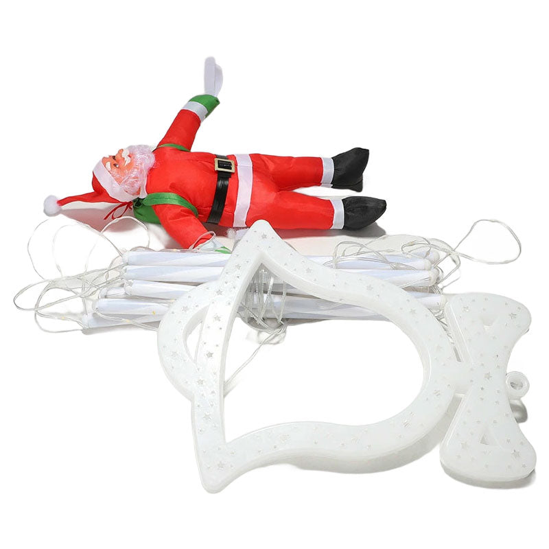 Christmas Santa Climbing Stairs Light