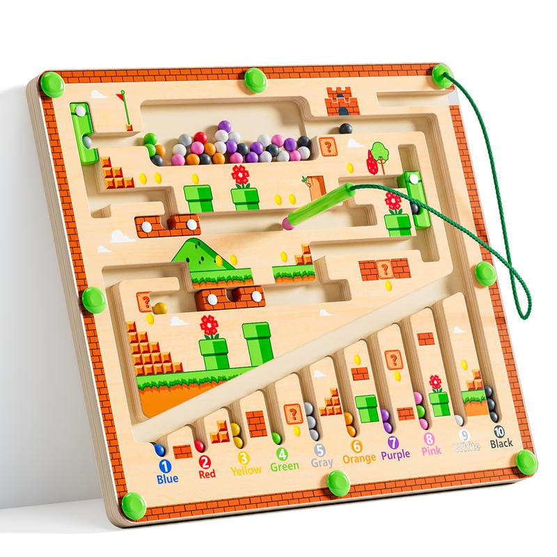 Magnetic Wooden Maze Toy Set
