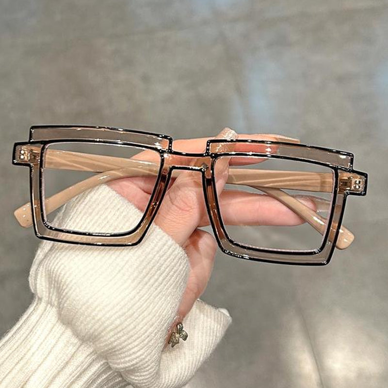 Anti-blue Light Color Block Eyeglasses