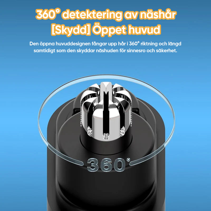 Bärbar trimmer för näshår