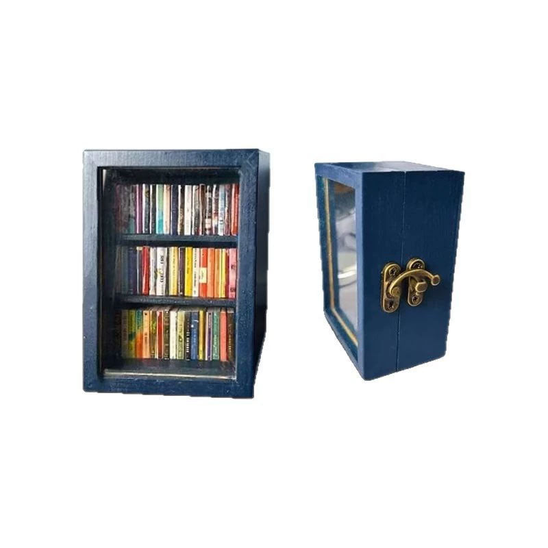 Mini Wooden Book Storage Box