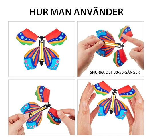 Magiska flygande fjärilar