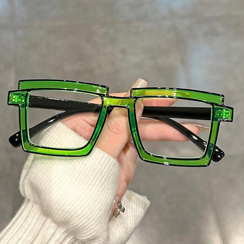 Anti-blue Light Color Block Eyeglasses