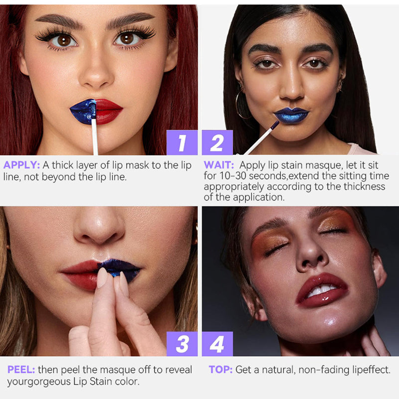 Long-Lasting Waterproof Peel-Off Lip Stain