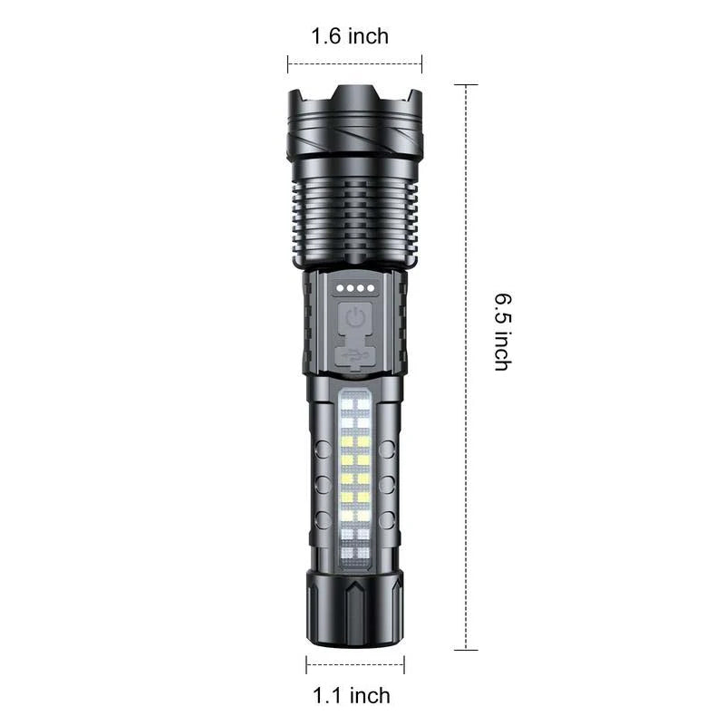 Vit laser med lång räckvidd Ultraljus ficklampa
