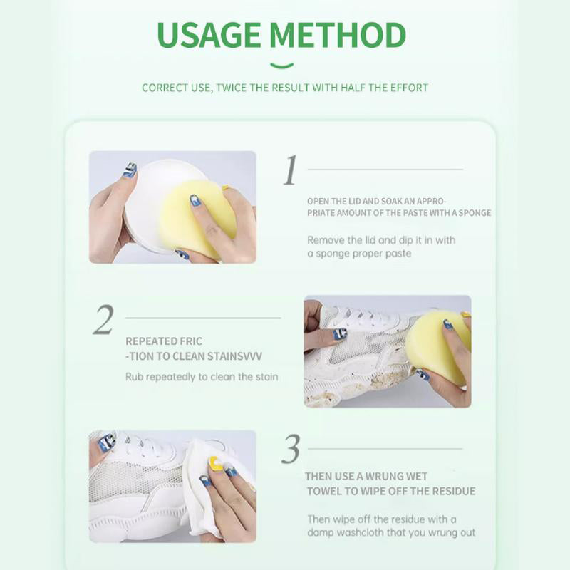 Portable White Shoe Cleaning Cream