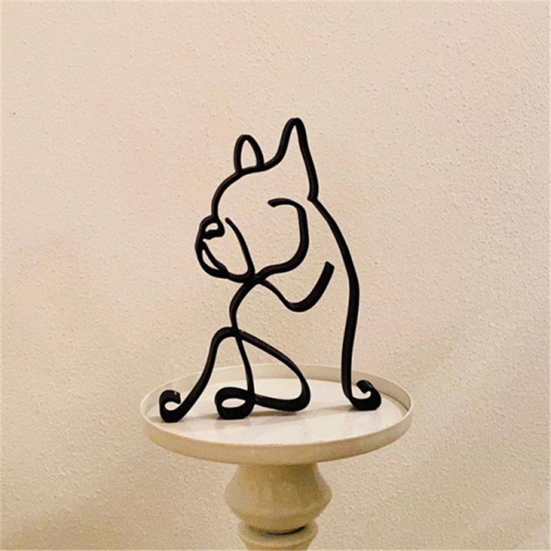Hund minimalistisk konstskulptur