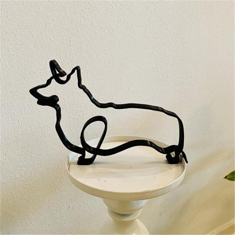 Hund minimalistisk konstskulptur