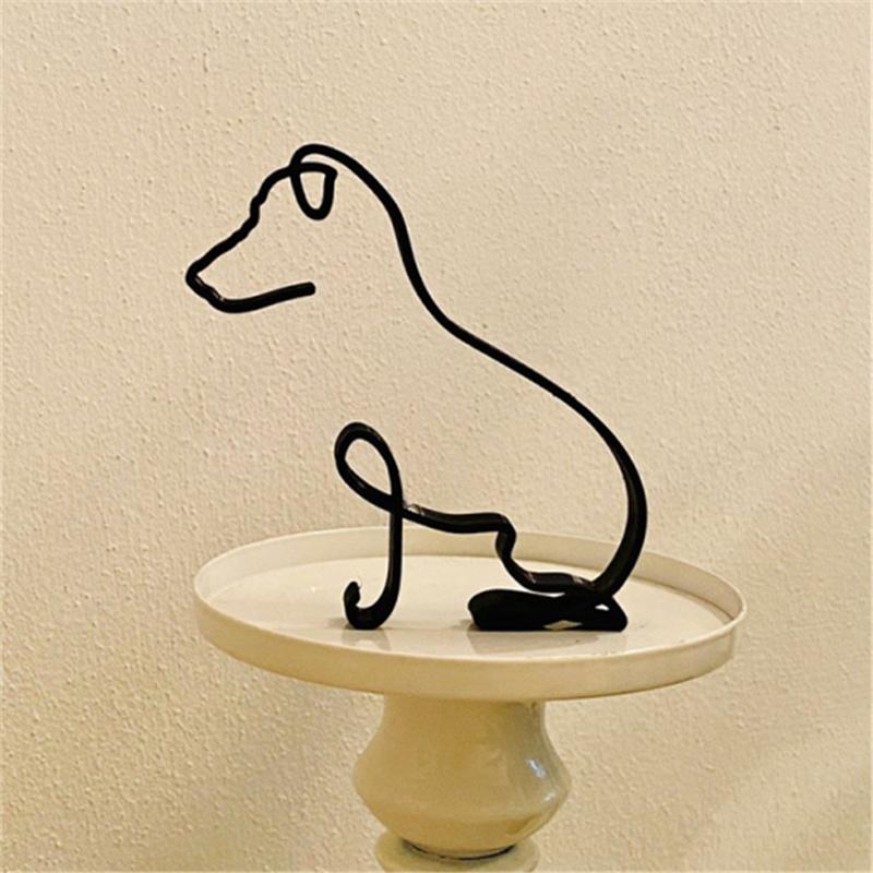 Hund minimalistisk konstskulptur