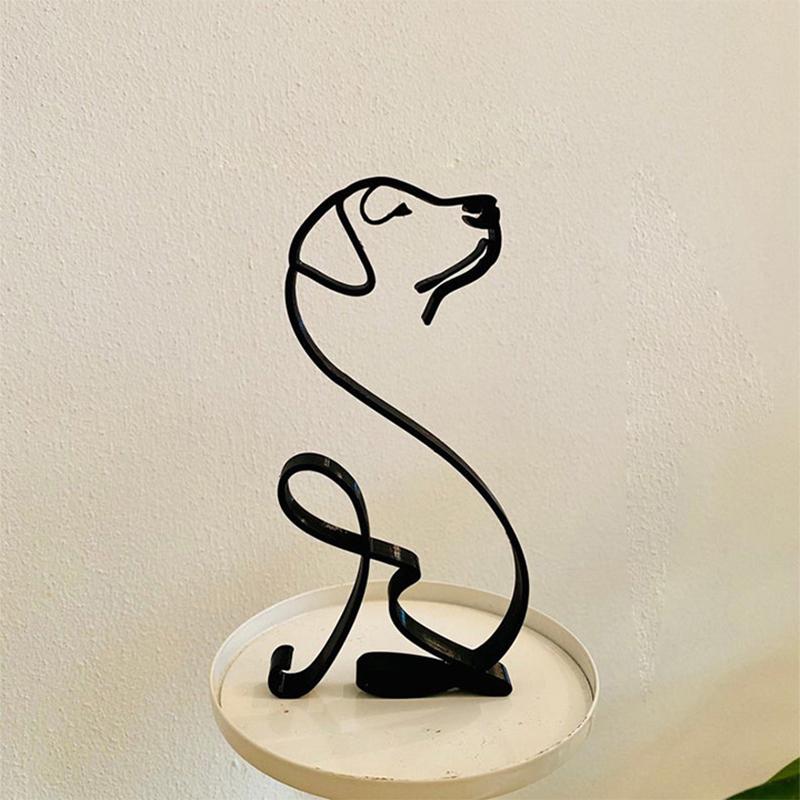Hund minimalistisk konstskulptur
