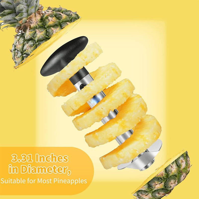 Upgraded Stainless Steel Pineapple Corer – Reinforced Thick Blade Core Remover for Easy Fruit Rings