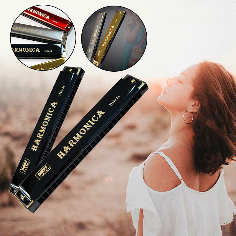 24-Hole C Key Harmonica