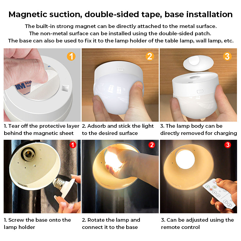 LED Bulbs with Remote Control, Dimmable and Timer