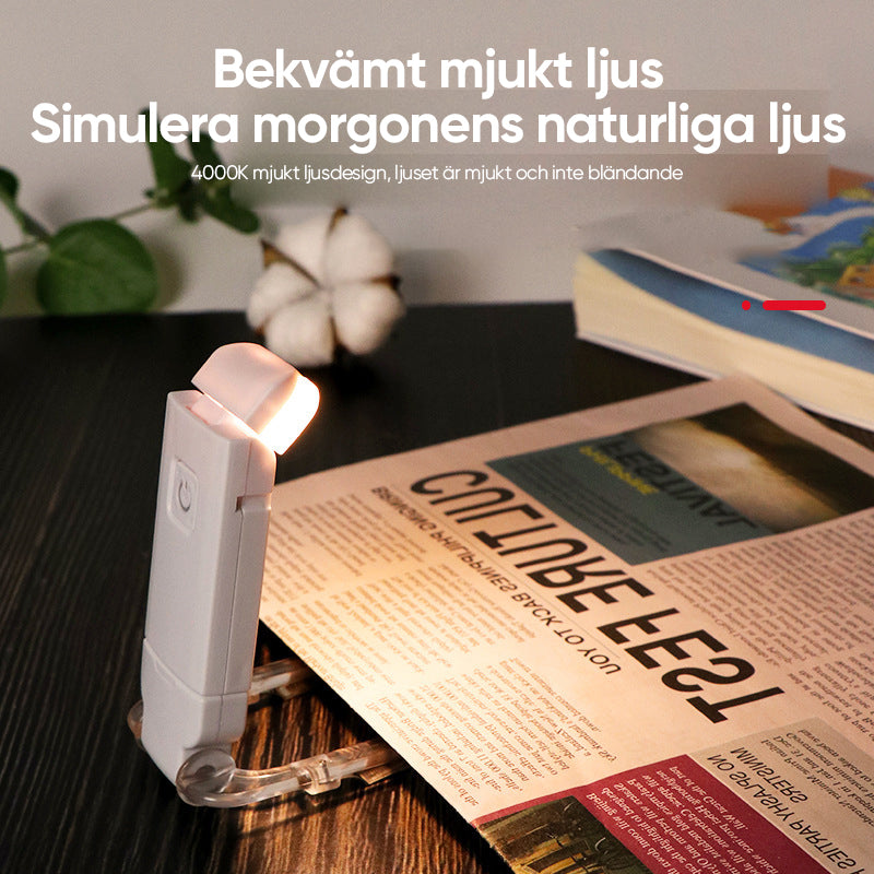 Uppladdningsbar boklampa