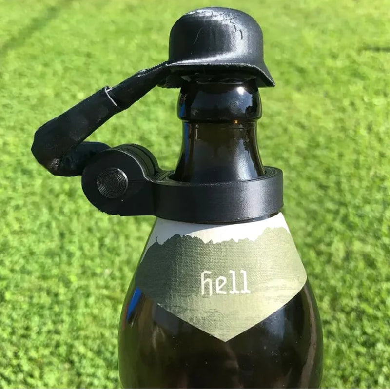 Soldier Salute Beer Bottle Helmet