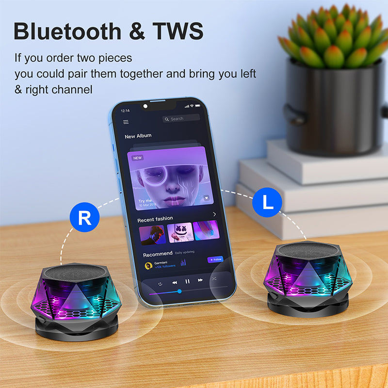 Diamond Magnetic Bluetooth Speaker