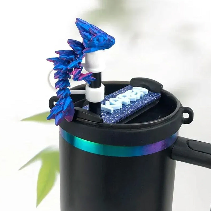 3D Printed Dragon Stanley Straw Topper