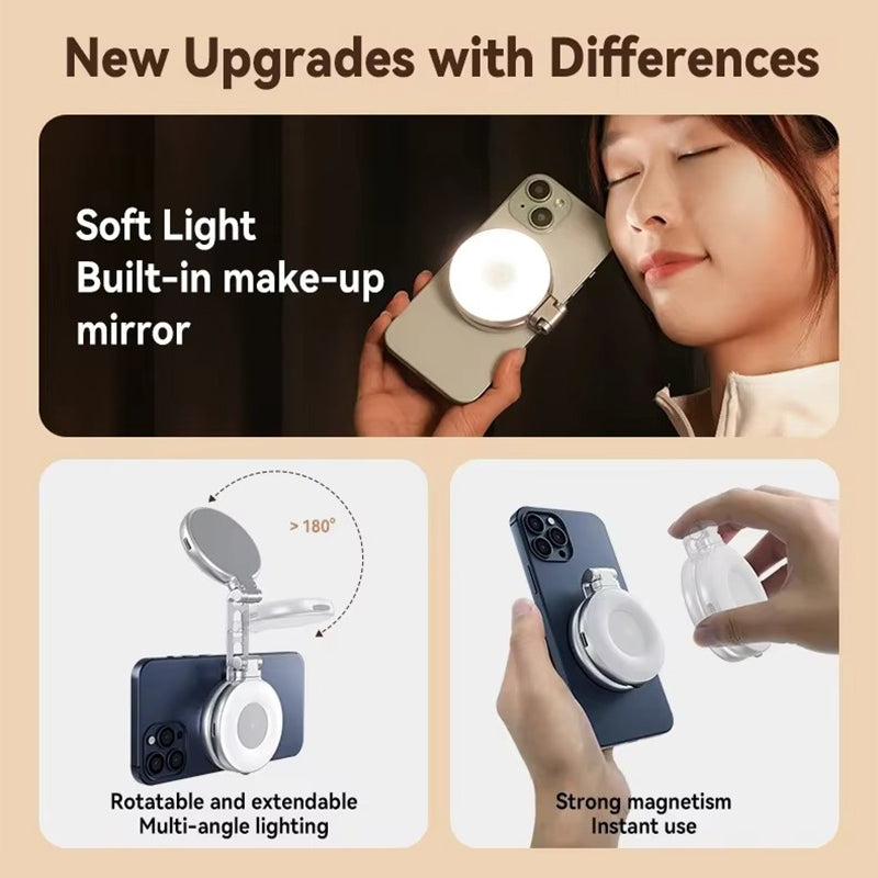 Magnetic 3-in-1 Selfie & Beauty Light