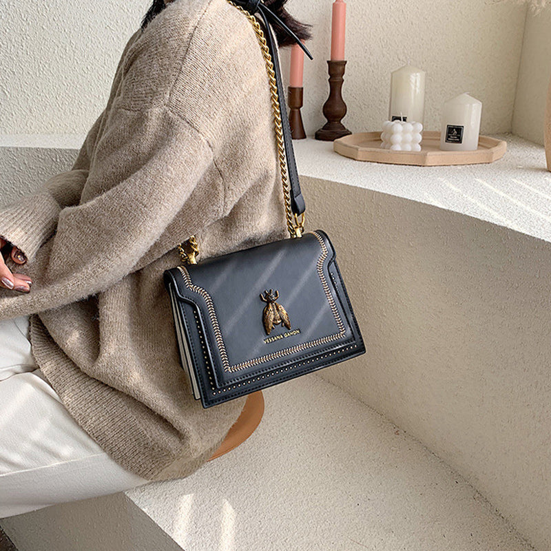 Elegant Bee Patch Crossbody Bag for Women