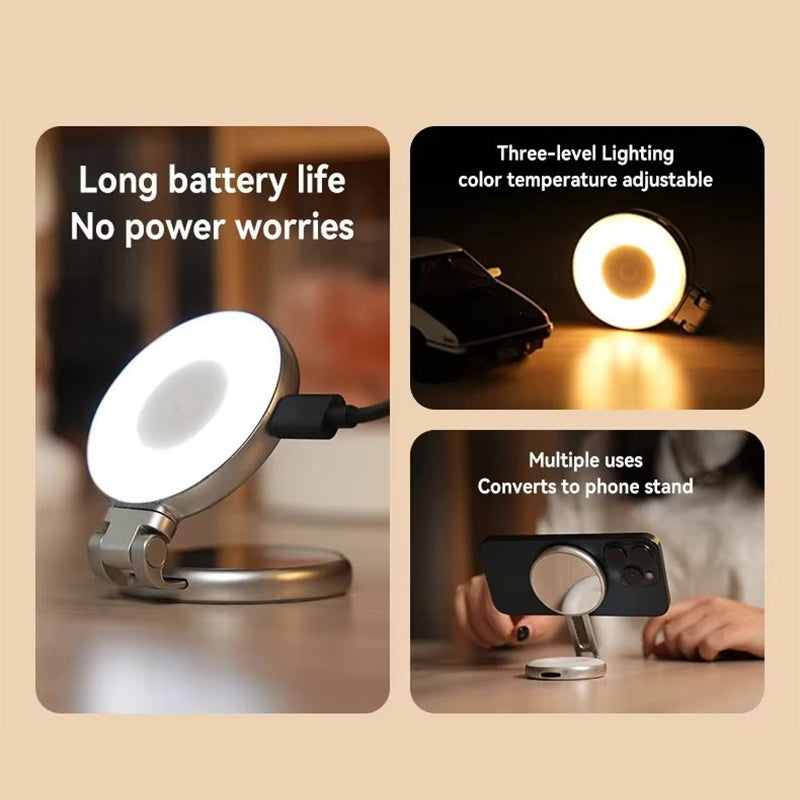 Magnetic 3-in-1 Selfie & Beauty Light